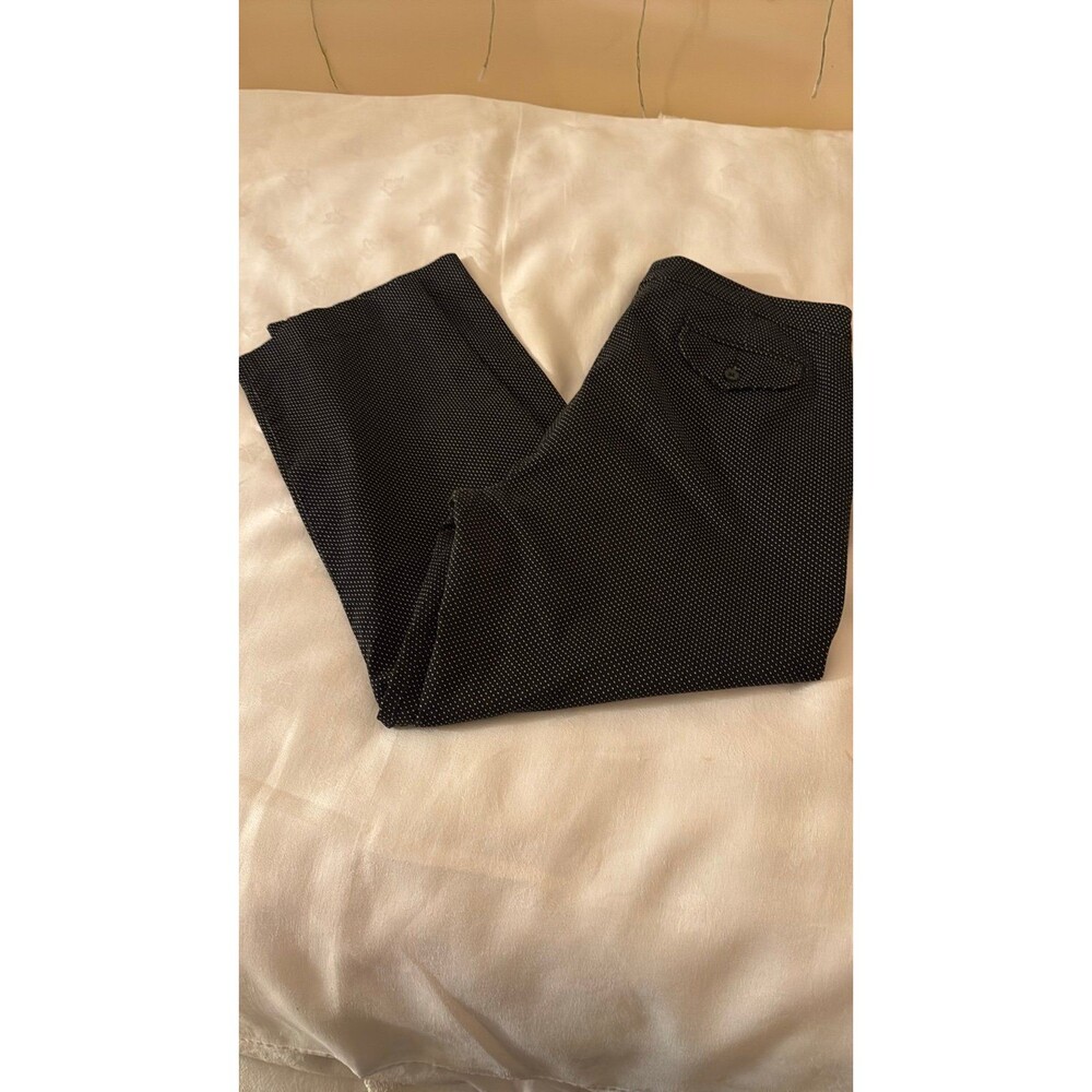 Ladies Charter Club Polka Dot Navy Blue cropped pants